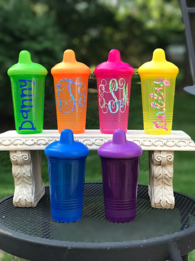 Monogrammed Sippy Cup Personalized Baby Cup Juice Cup Sippy Etsy
