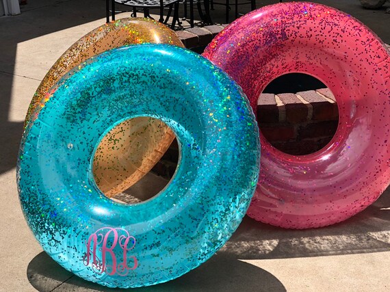 monogrammed pool floats