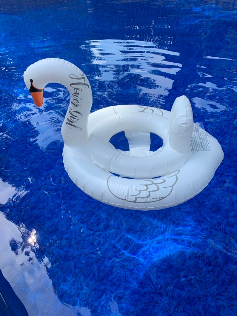 monogrammed pool floats