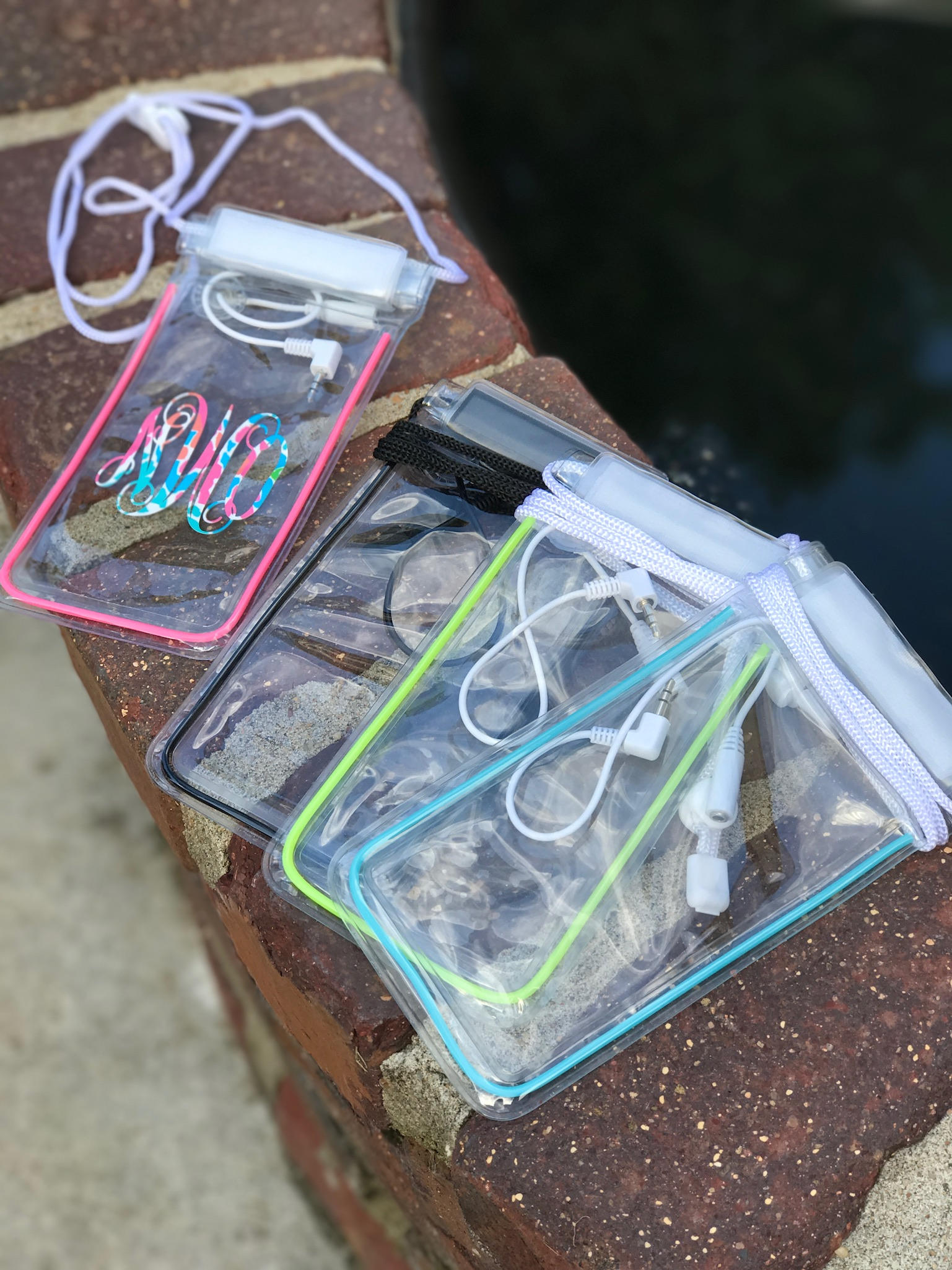 Keep It Dry Pouch, Waterproof Monogram Pouch, Personalized Cell Phone…