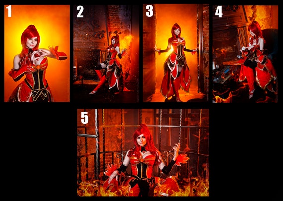 Dota 2 Lina Cosplay Prints