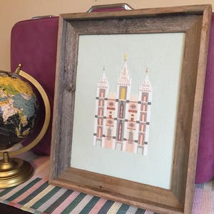 Salt Lake City LDS Temple Modern Cross Stitch Pattern PDF Instant Download image 4