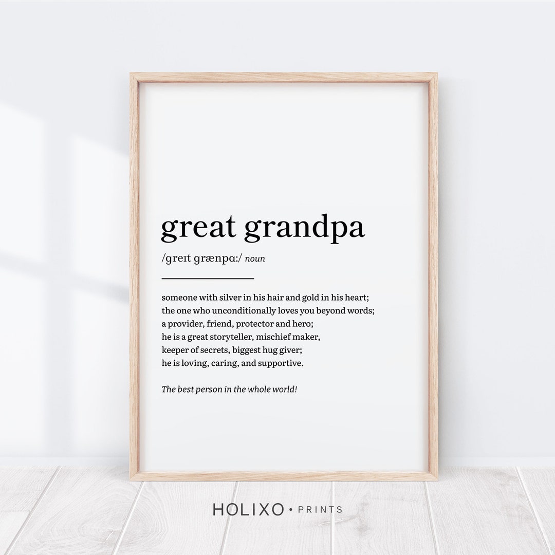 Vatertagskarte Für Urgroßvater – Aus Edelstahl Graviert, Mit Liebevollem Text, 8,5x5,4 Cm, Persönliches Geschenk