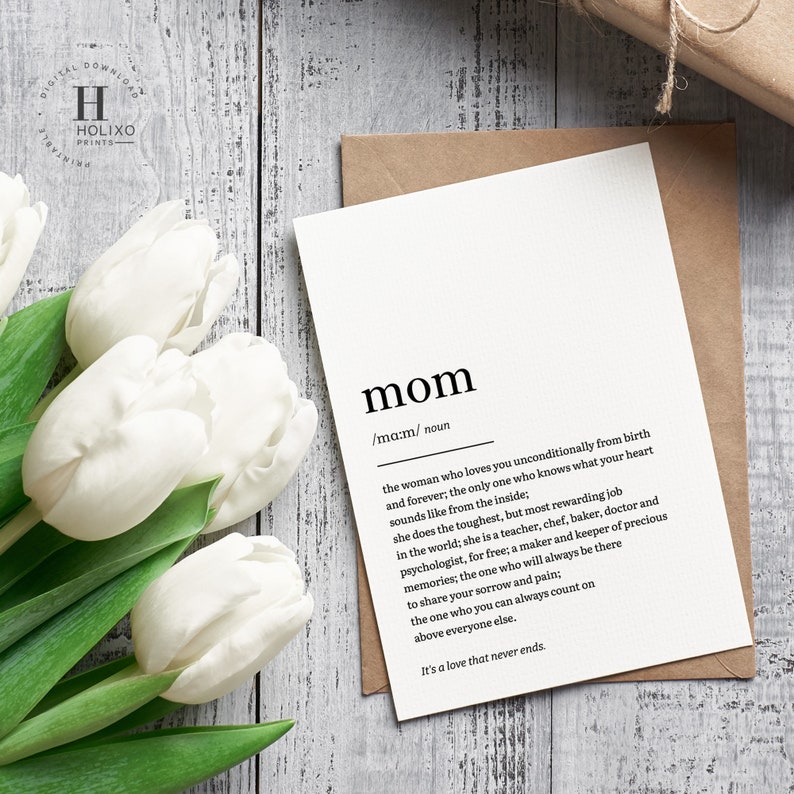 Mom Birthday Gift from Daughter, Cute Mom Gifts for Mothers Day, Gift from Son to Mom, From Daughter, Sentimental gift, Mom Birthday Present image 3