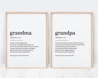 Grandparent Gifts, Grandparents Day, Gifts for Grandparents, Christmas Gifts from Grandkids, Grandma and Grandpa Grandparents Birthday Gifts