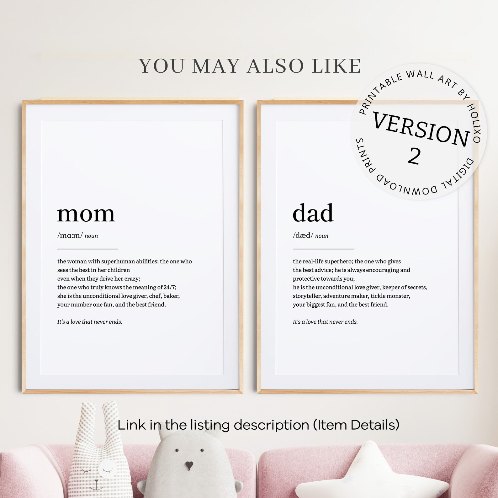 Mom and Dad Gifts Family Gifts for Mom and Dad Gifts for Etsy UK