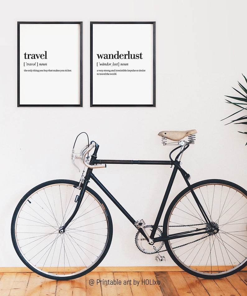 Travel Wall Art Prints Travel Print Definition Prints Wall Etsy
