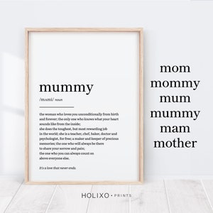 Impressão de mamãe, cartão de aniversário para mamãe, presente para mamãe, melhor presente para mamãe, pôster para mamãe, citação para mamãe, arte de parede para impressão de mamãe, cartão para mamãe