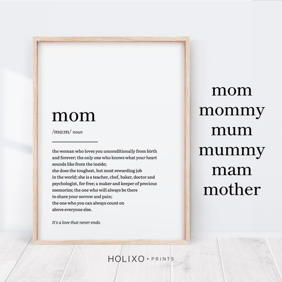 Mom Birthday Gift From Daughter, Cute Mom Gifts for Mothers Day, Gift From  Son to Mom, From Daughter, Sentimental Gift, Mom Birthday Present (Instant  Download) 