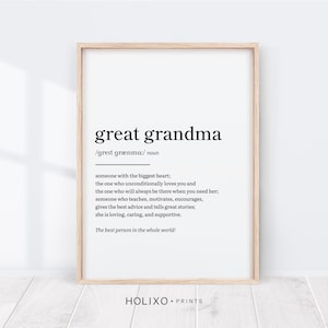 Great Grandma Gift, Mom Grandma Gift, Baby Reveal Gifts, Pregnancy Reveal Gifts for Great Grandma, New Grandparents, Great Grandmother Gift