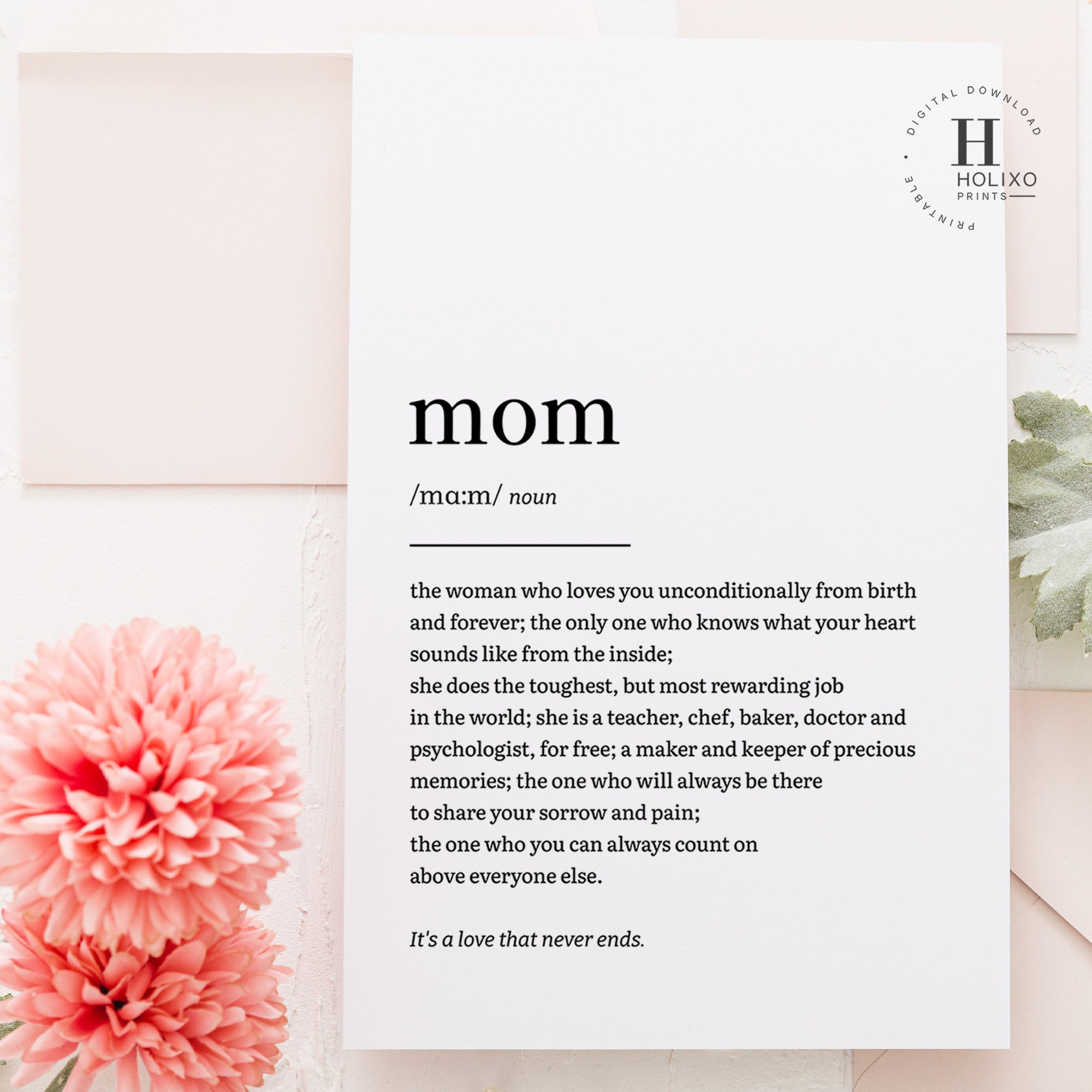 Mom Birthday Gift From Daughter, Cute Mom Gifts for Mothers Day, Gift ...