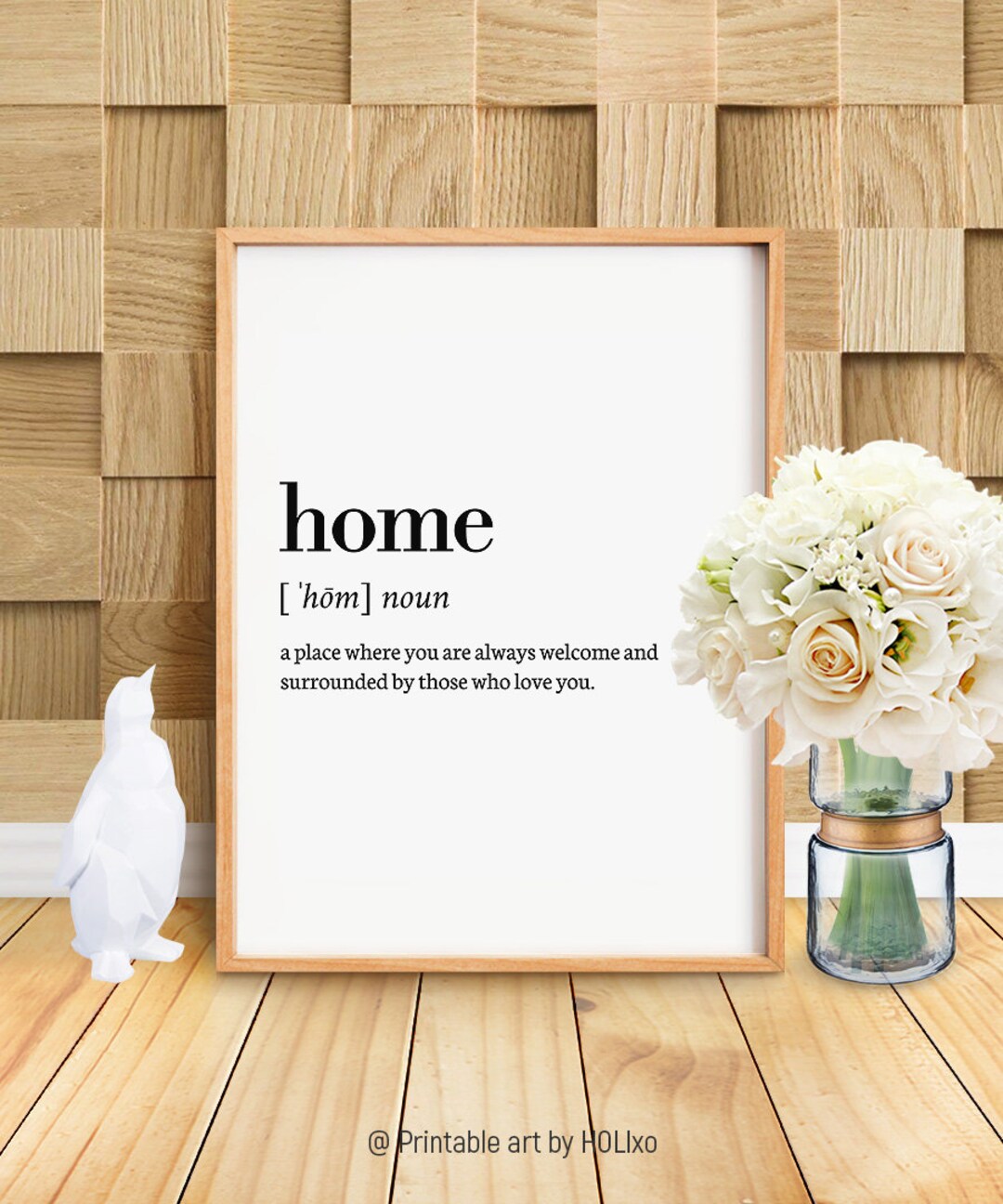 Home Definition Print, Printable Wall Art Print, Family Print, Quote