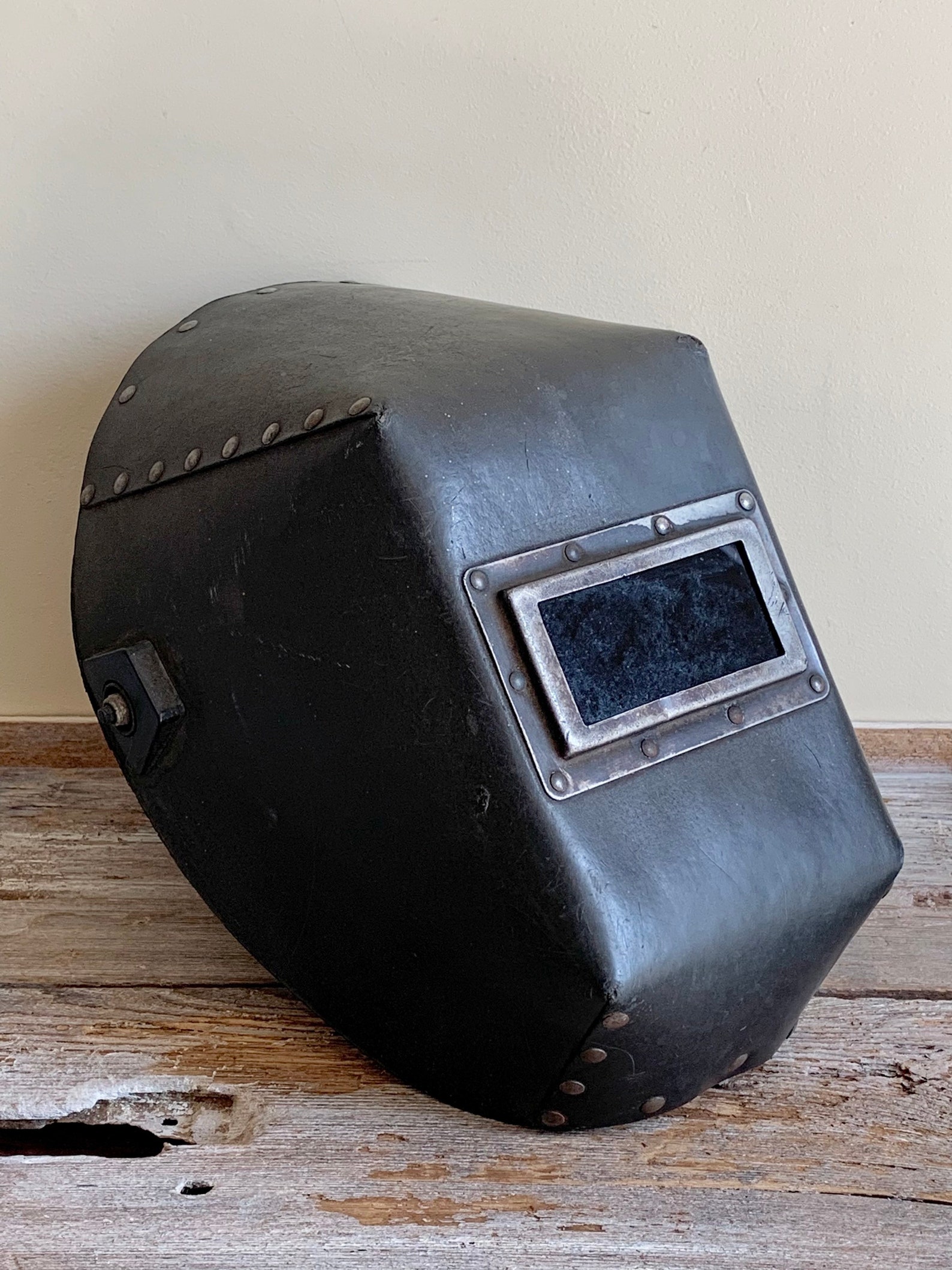 Vintage welders mask vintage welding mask vintage riveted Etsy