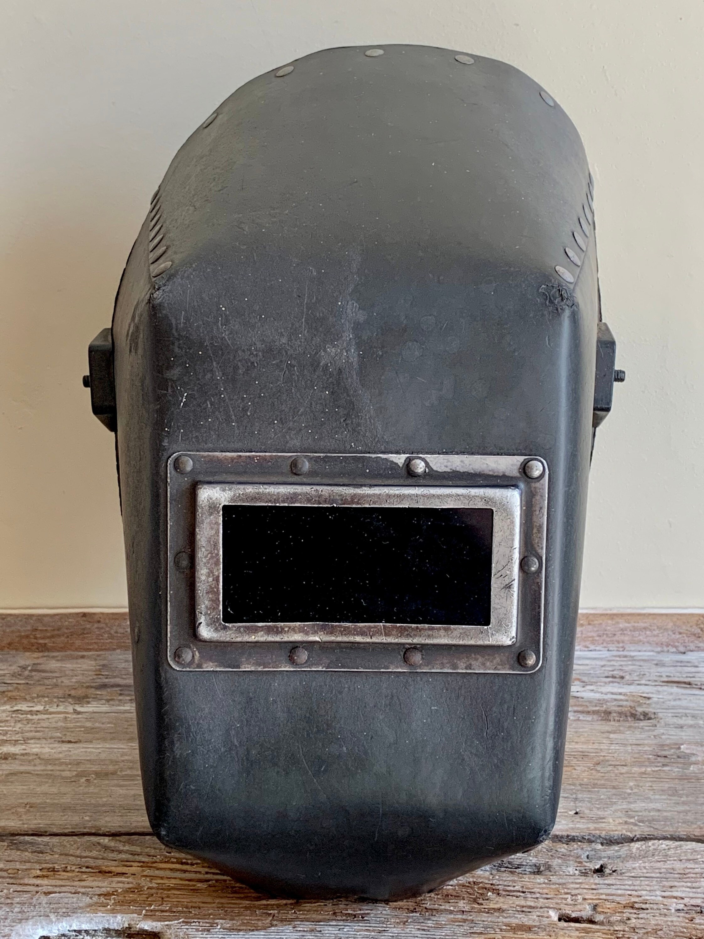 Vintage welders mask vintage welding mask vintage riveted Etsy