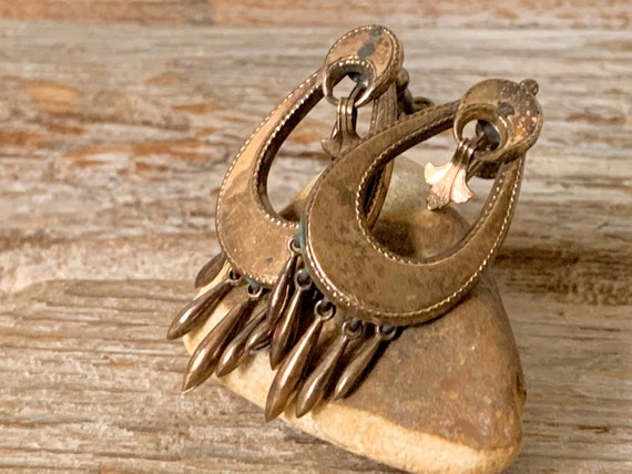 Vintage Victorian gold filled earrings, Victorian