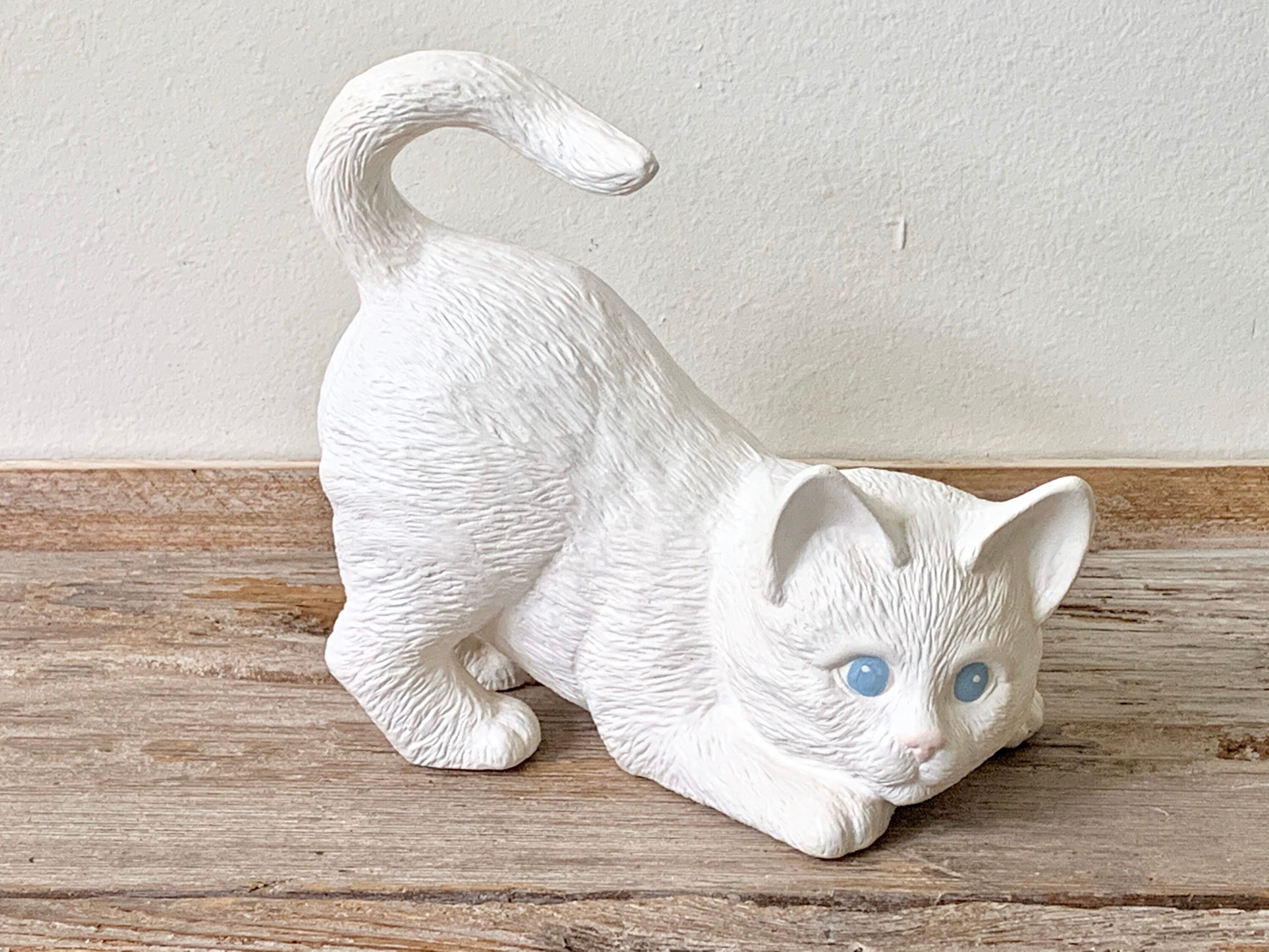 Figurine de chat en céramique vintage figurine de chat en Etsy