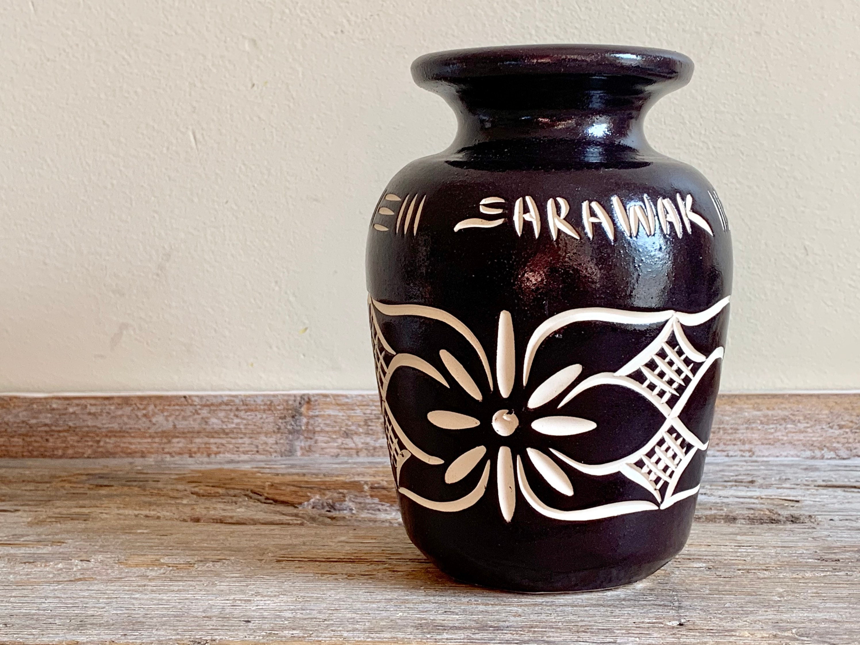 Vintage Sarawak pottery vase Sarawak pottery vase Sarawak | Etsy