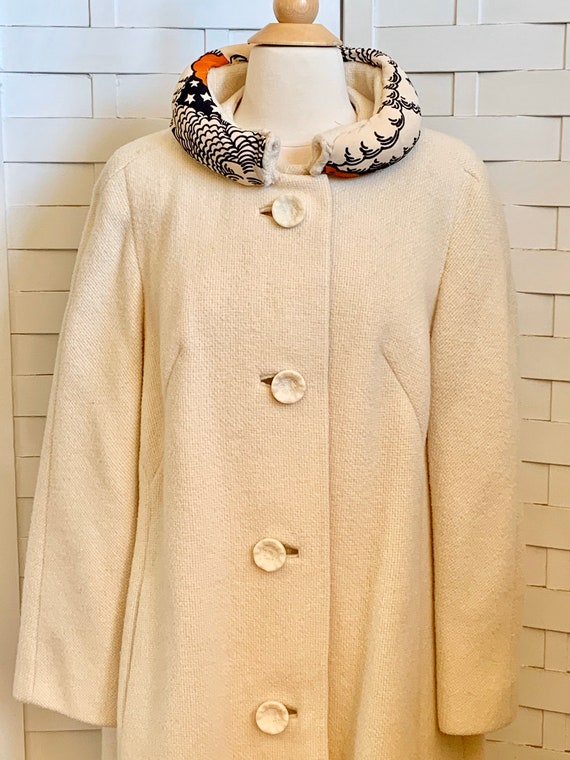 Vintage Mid Century Wool Coat, vintage wool coat,