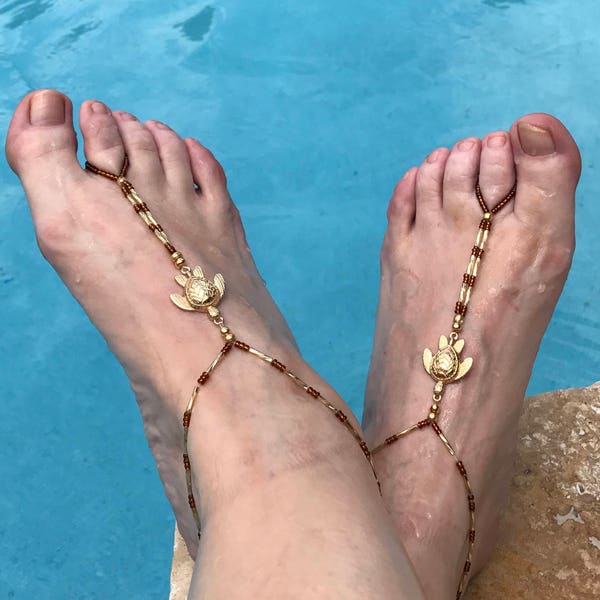 Turtle Barefoot Sandal Tutorial