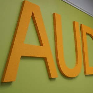 Audimute’s AcoustiColor®  24&quot; Letters Helvetica