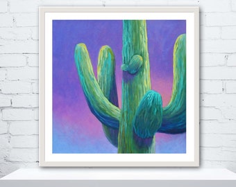 Saguaro Cactus Giclee Art Print by Susan Bertocci