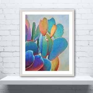 California Cactus Plant Wall Art | Unframed Giclée Print by Susan Bertocci