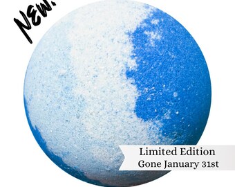 Snow Day Bath Bomb, Limited Edition Bath Bomb of the Month.