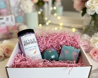 Coffret cadeau 3 pièces pour le bain - 5 parfums au choix !