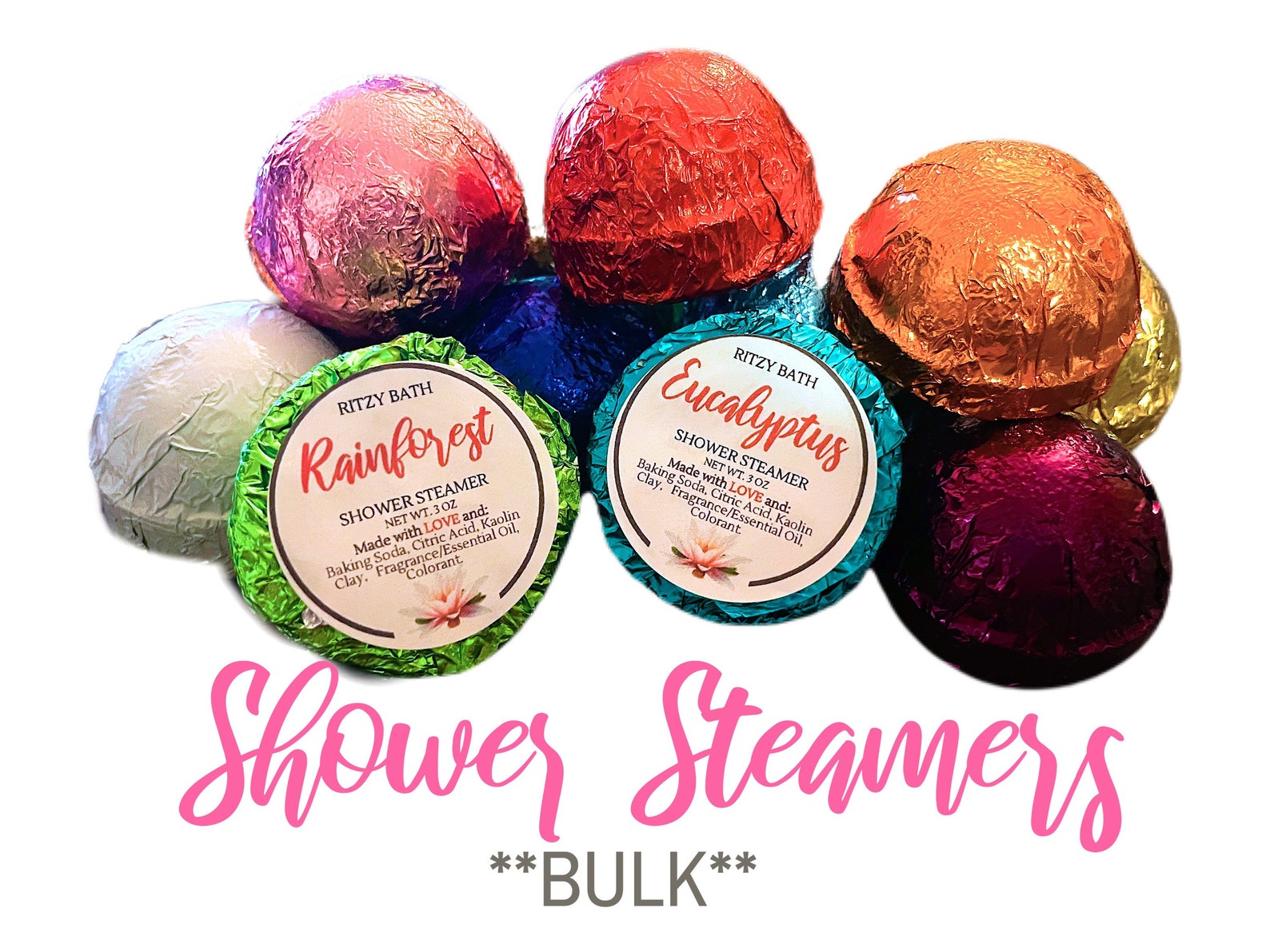 Shower Steamers Shower Steamer Gift Set Assorted Shower Etsy