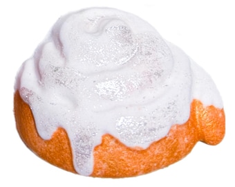 Bombe de bain roulée à la cannelle : 9 oz, couleur cachée, ingrédients naturels