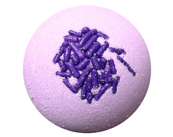 XL Lavender Bath Bomb: Handmade with Natural Oils, 6 oz