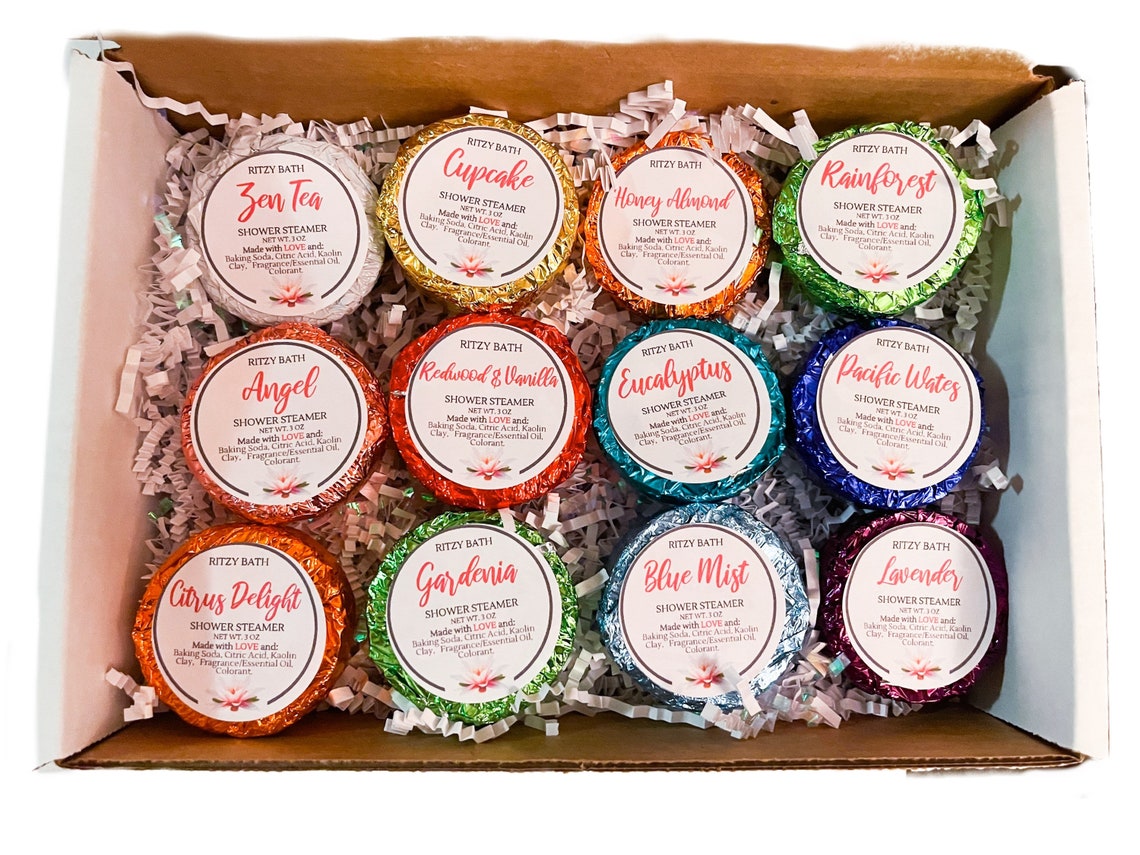 Shower Steamers Shower Steamer Gift Set Assorted Shower Etsy