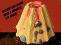 Volcano Bath Bomb (7.5 oz) with Surprise Toy: Handmade with Natural Ingredients