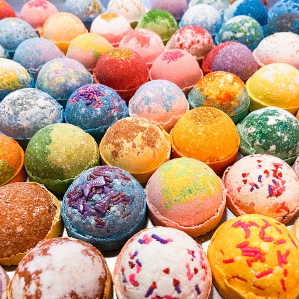 Bombes pour le bain en vrac XL : cadeau d'entretien fait main de 6 oz