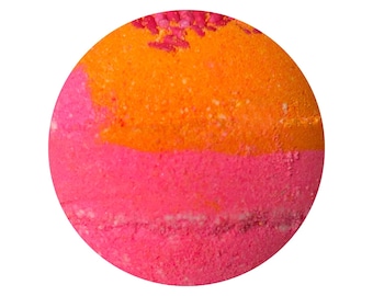 Bombe de bain anneaux de pêche - XL 6 oz avec beurre de karité pour peau sensible