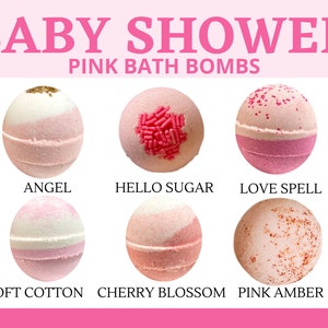 Baby Shower Favors | Bath Bomb Favors | Its A Girl Baby Shower Favors