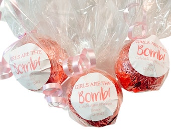 Girls are the Bomb Baby Shower Favors | Bath Bomb Favors | Its A Girl Baby Shower Favors | Its A Boy Baby Shower Favors