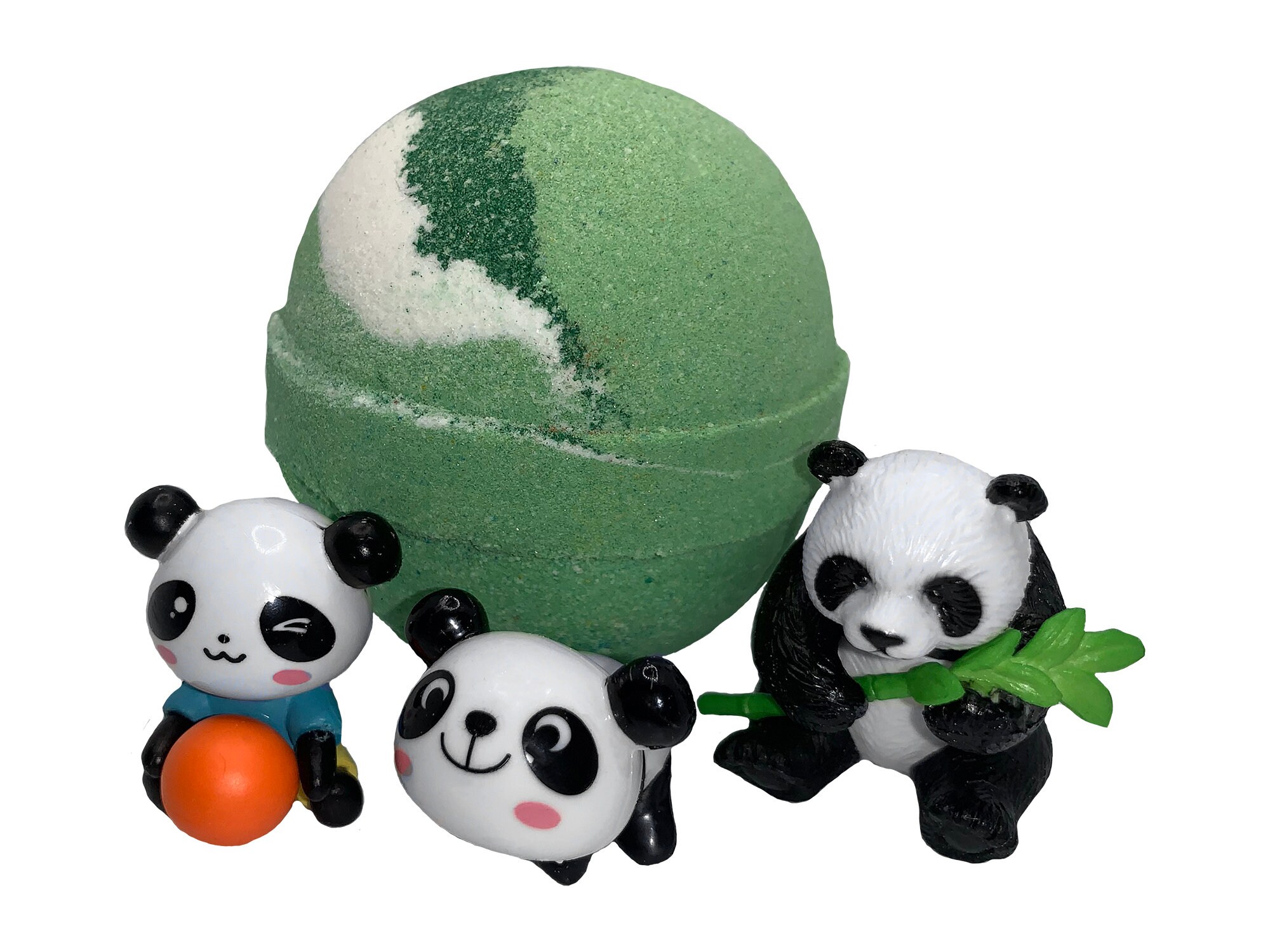 Panda bath bombs for boys and girls. Kids bath bomb. Toy panda Etsy