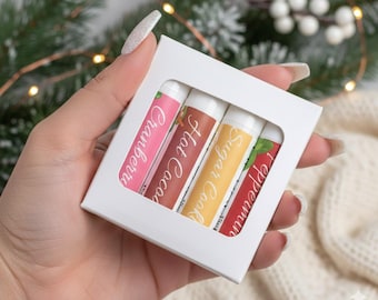 Pack de 4 baumes à lèvres d'hiver avec cire d'abeille naturelle
