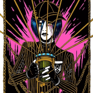 Shuichi Saihara — Danganronpa V3 — oeuvre d&#39;art originale de 23 x 30 cm