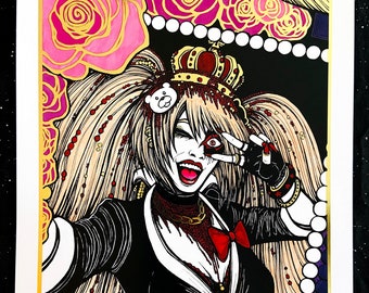Junko Enoshima — Danganronpa — GOLD FOIL Art Print