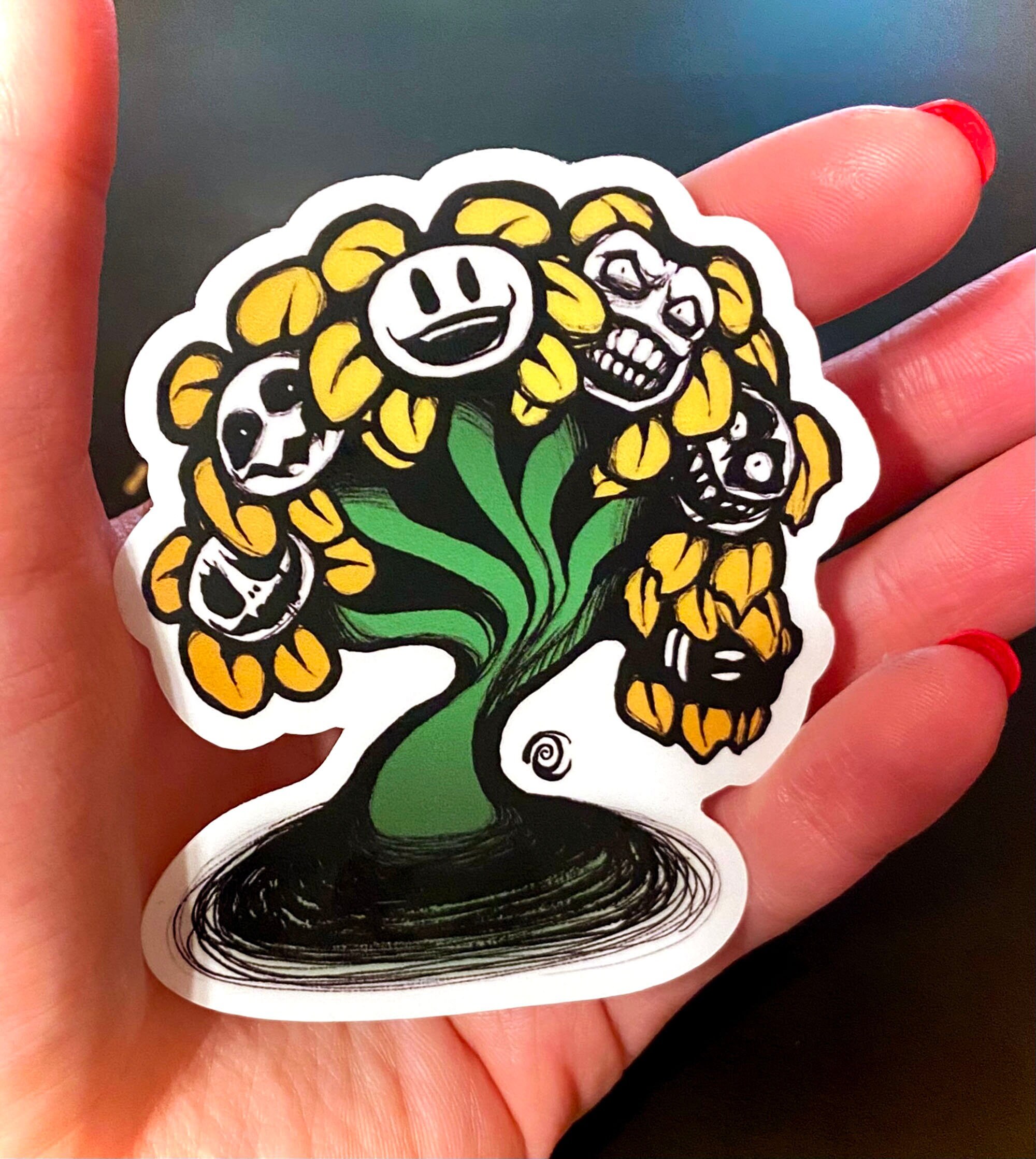 Flowey Sticker by Poulpimoune