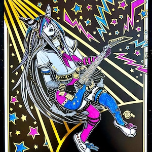 Ibuki Mioda — Danganronpa 2 — GOLD FOIL Art Print