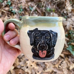 Handmade Ceramic Mug with Animal Portrait image 4
