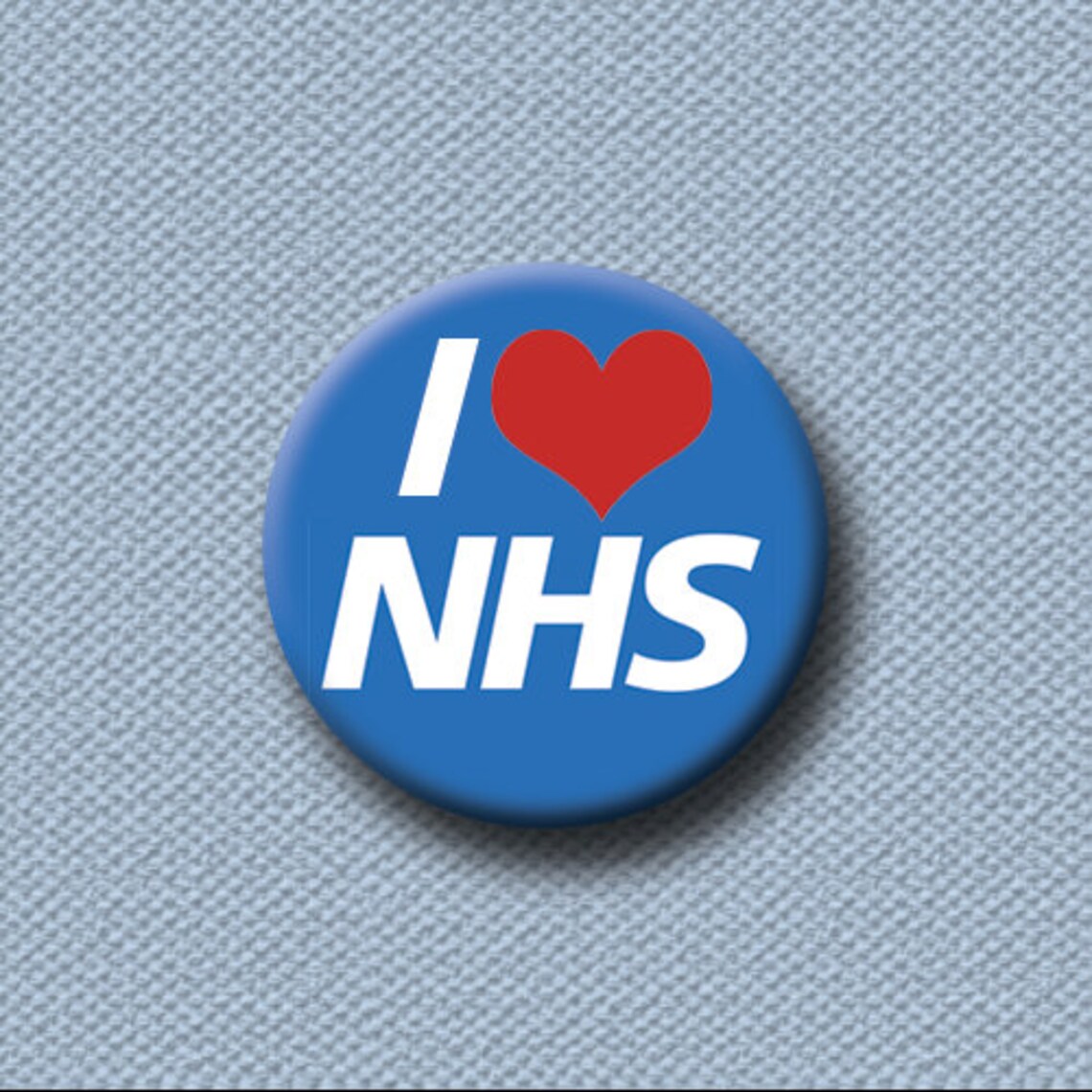 25mm I Love NHS Badge 25 donation to NHS charity Etsy