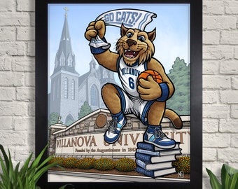 Villanova University Nova Nation Stampa, Giclee, Arte sportiva, Arte murale, Decorazioni per la casa