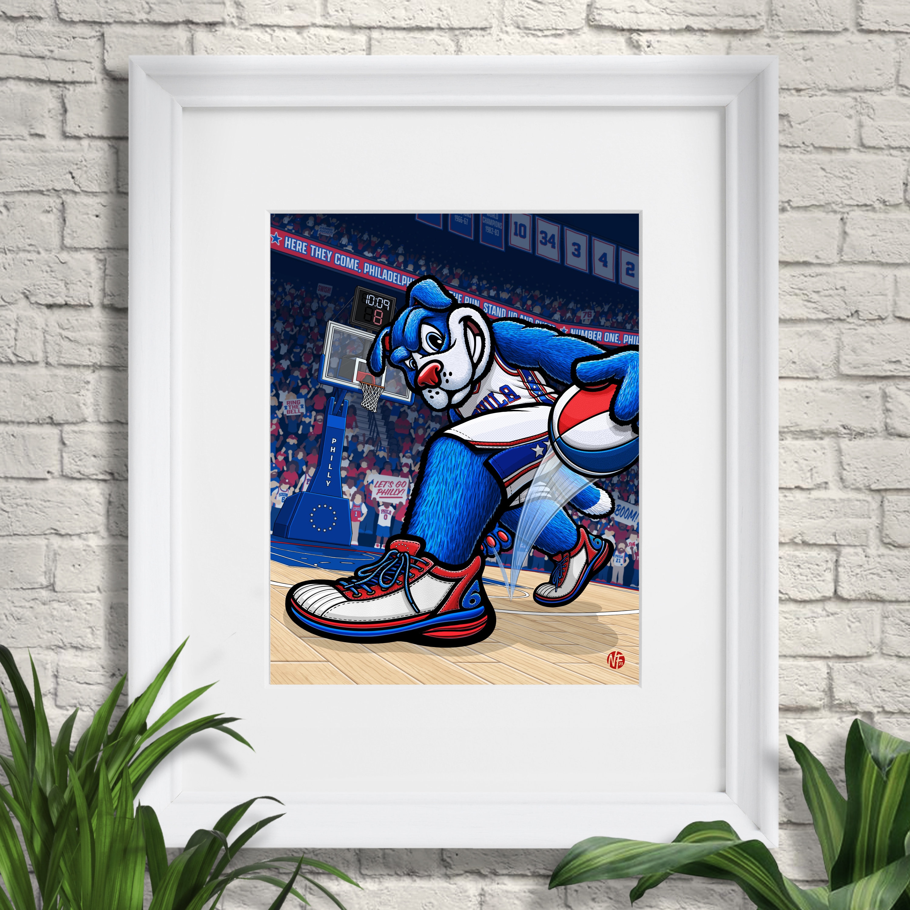 Here They Come Illustration Art Print, Franklin, Philadelphia ...