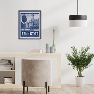 Penn State University Old Main Art Print, PSU Illustration, Nittany Lions image 4