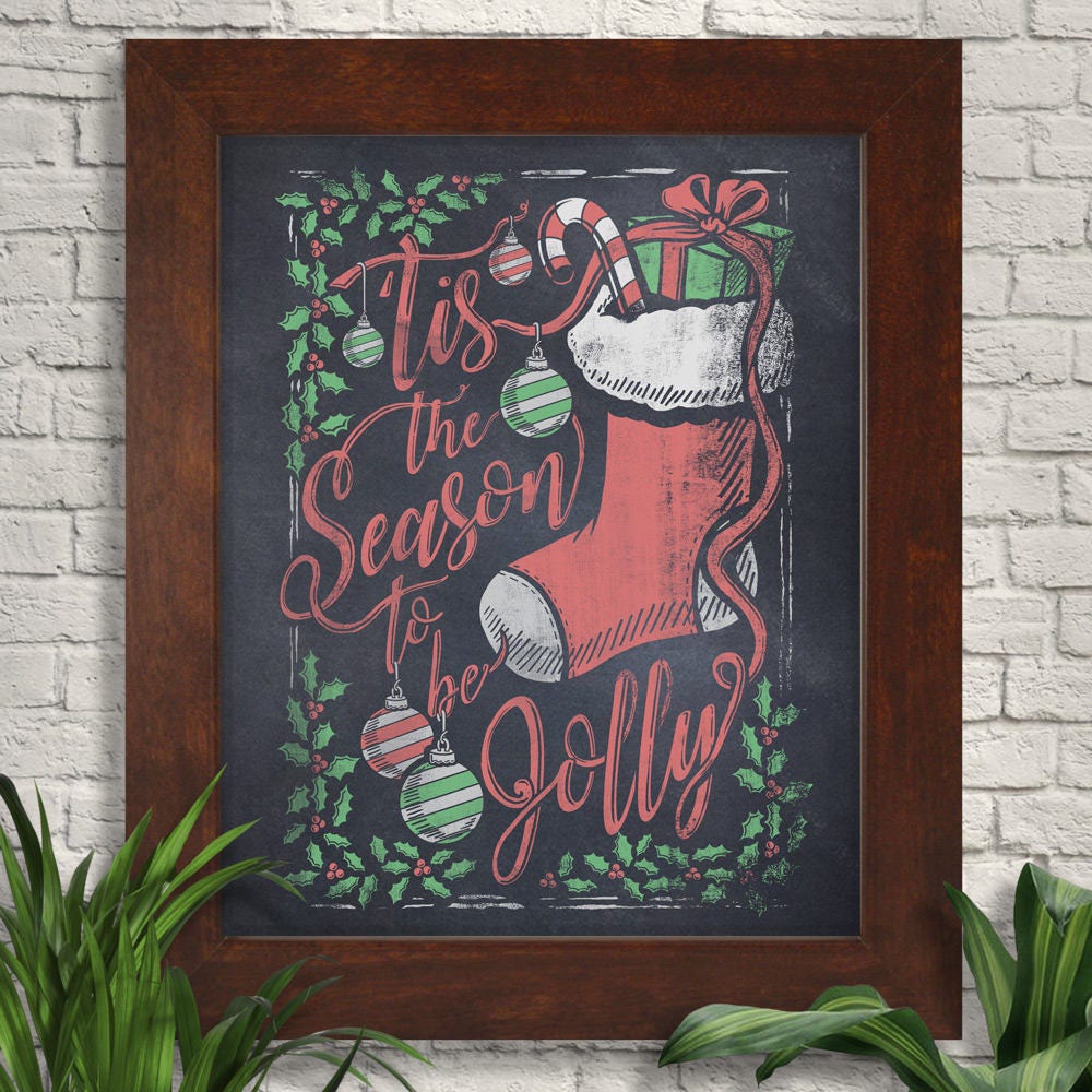 Christmas chalkboard art discount