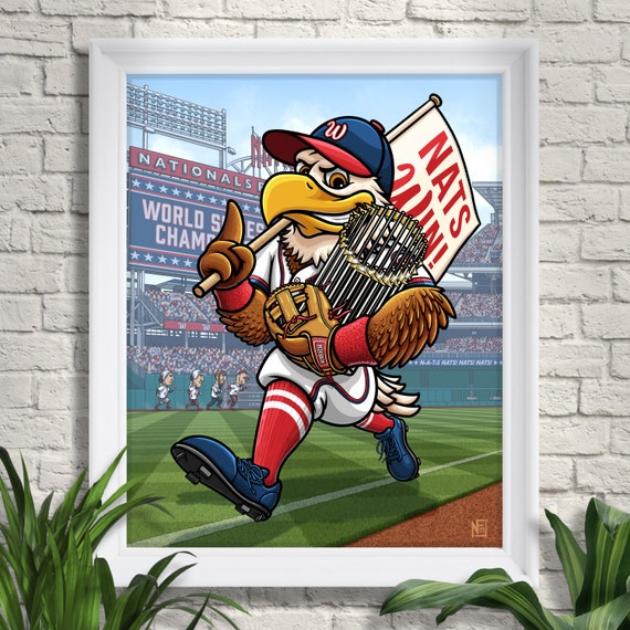 Washington Nationals nats Win Print Screech 